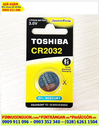 Pin máy huyết áp, Pin máy tiểu đường Pin 3v lithium Toshibia CR2032CP-1 chính hãng /Loại vỉ 1viên
